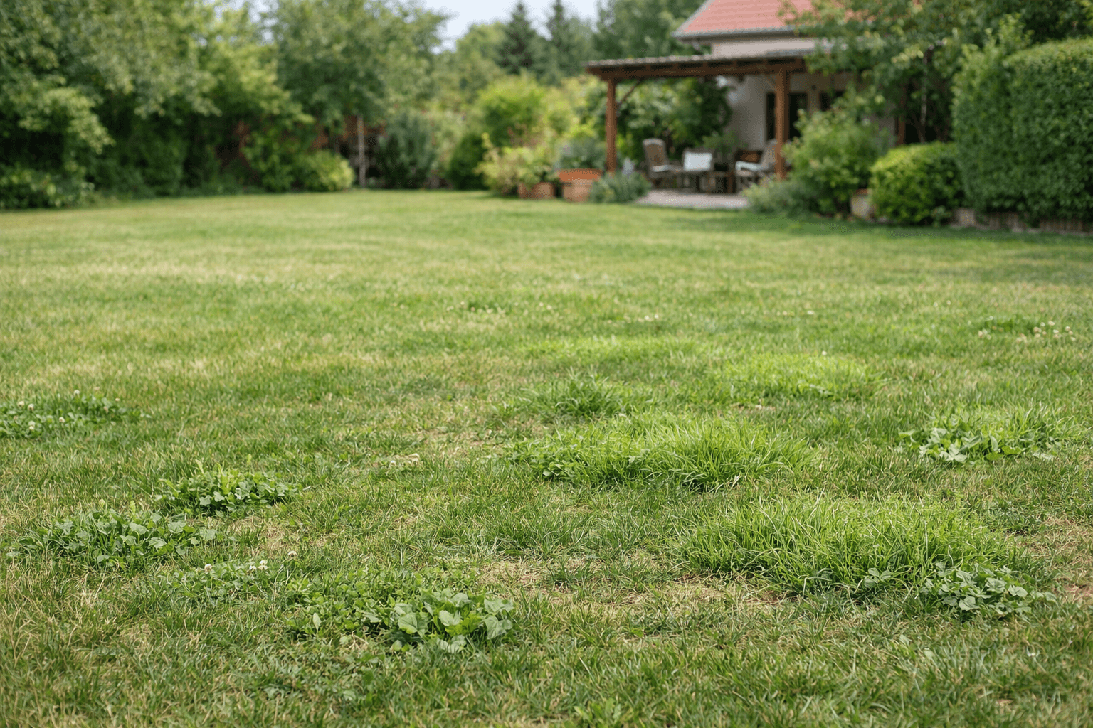 Professzionális gyomirtás gyepben - pitypang, here és más gyomok kezelése Budapesten